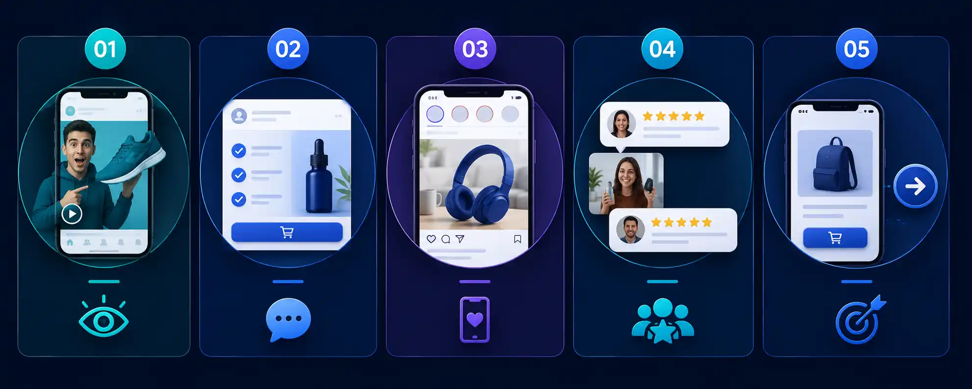 Five factors behind effective Meta ad creative: a strong hook, message clarity, native feed format, social proof and a clear next step