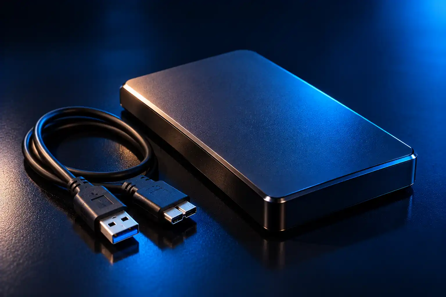 Portable external hard drive with USB cable — external drive recovery in Malad