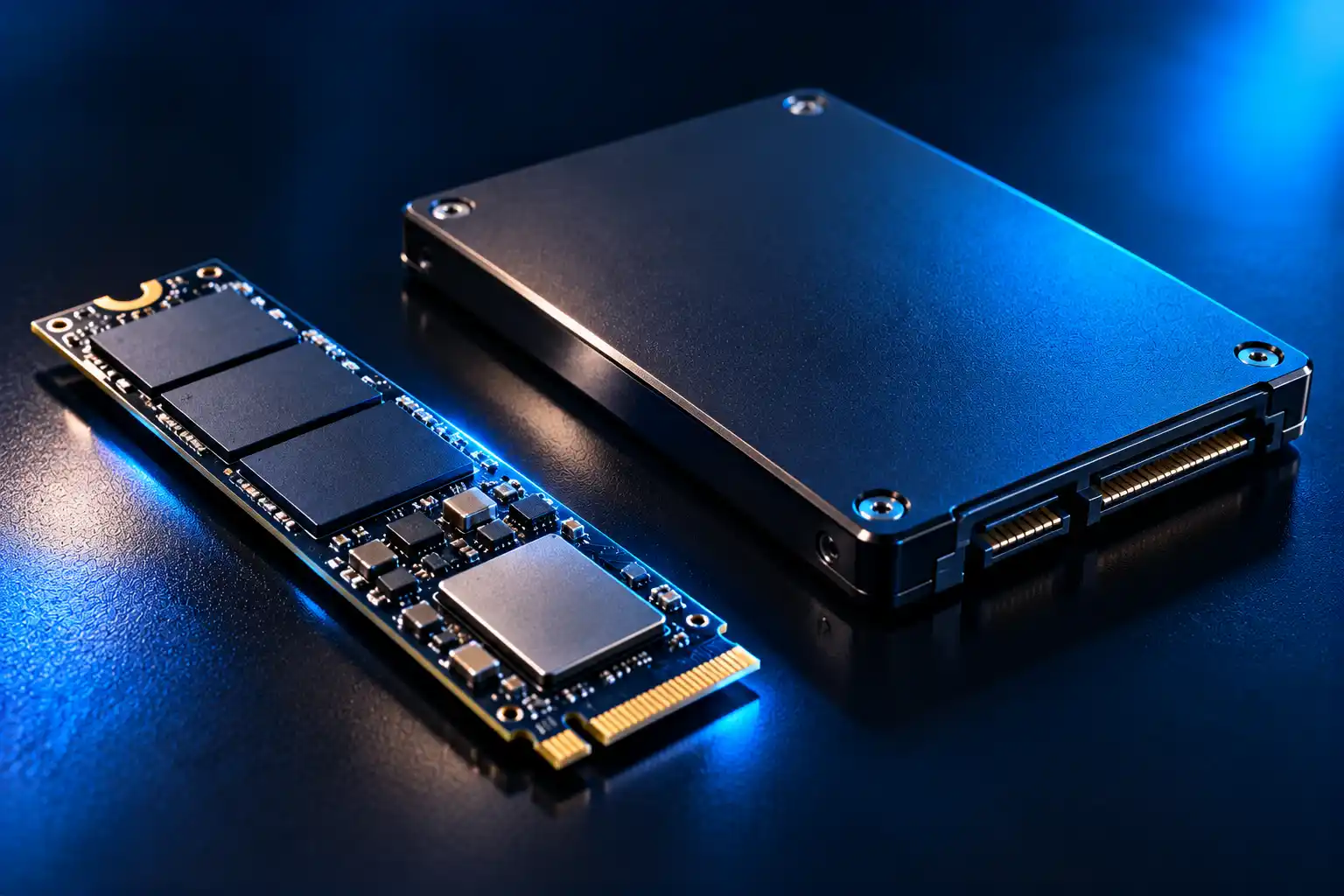NVMe M.2 and 2.5-inch SATA SSDs — SSD data recovery in Malad